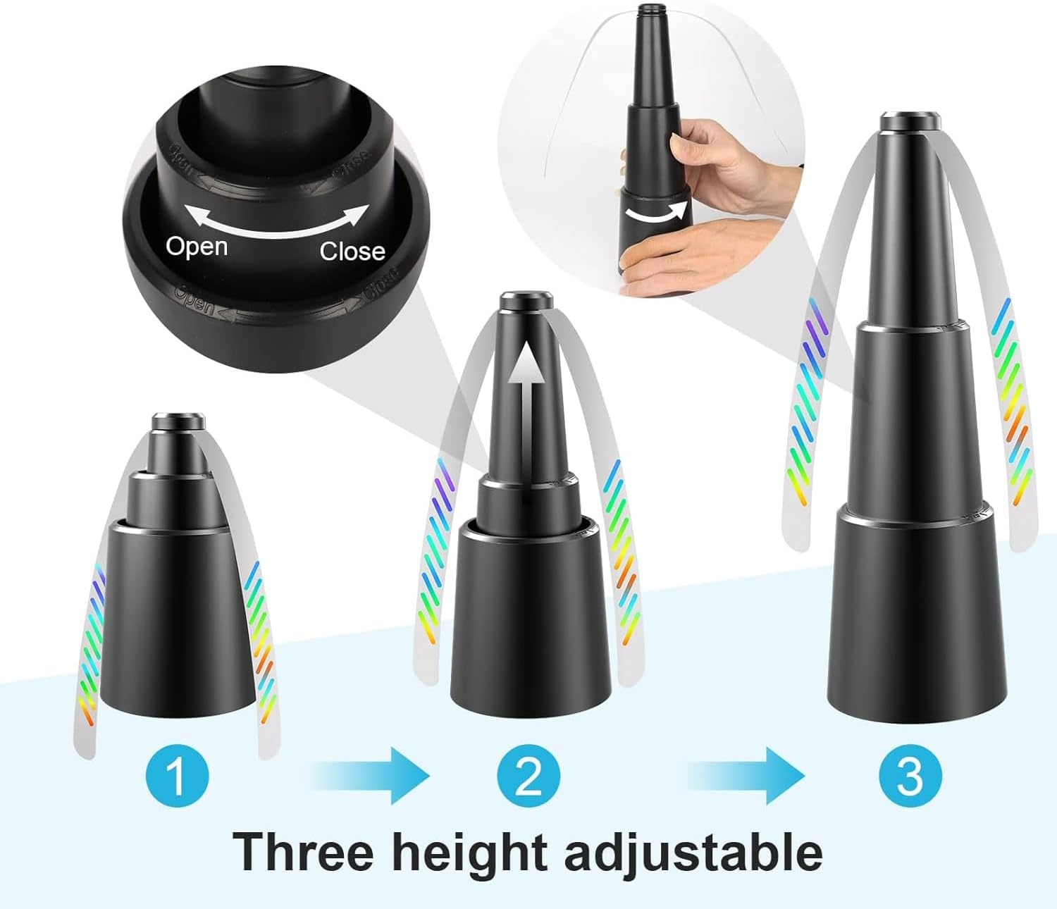 Fly Repellent Fan,Holographic Blade Dining Table Mosquito Repellent Fan,Outdoor Indoor Mosquito Repellent Fan,Portable Party Dining Fan,Battery Powered. image number 3