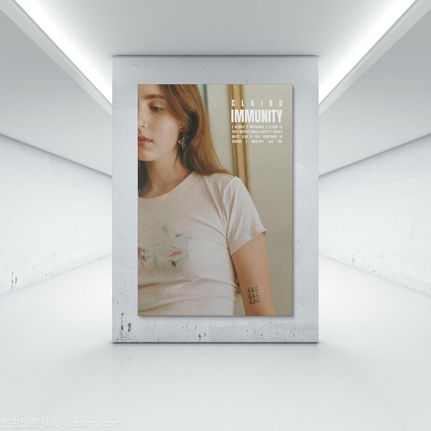 Clairo Poster Immunity Album Poster Canvas Painting Wall Art Picture Home Decor Print for Bedroom Living Room Dorm Study Bar Office 12X18Inch(30X45Cm)