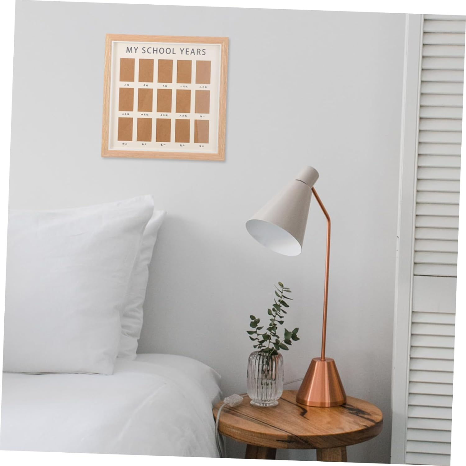 School Picture Frame Collage Durable Tabletop Photo Holder for Newborn to Graduation Memories Beautiful Growth Record Display for Home and Art Gallery image number 1