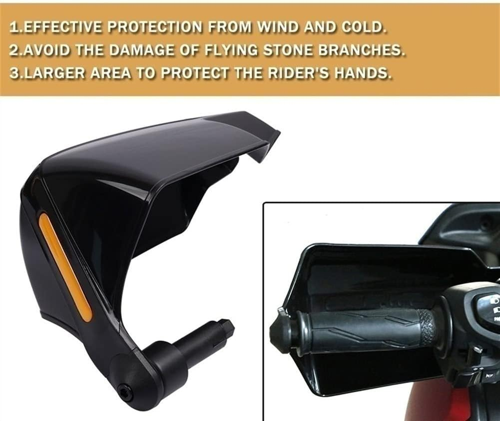 Motorcycle Handlebar Handguard Shield for FB Mondial HPS 125 HPS 300 Hipster HPS125 Motorcycle Accessories Handguard Windshield Hand Guards Handle Shield Handlebar (Color : B-Lack) image number 5