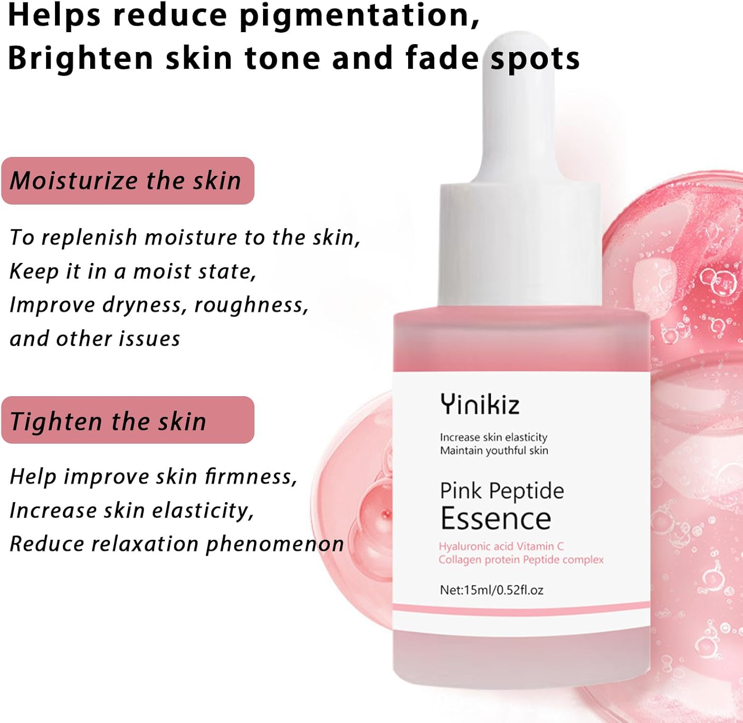 Salmon Dna Serum Face, Hydrating Peptide Serum, Gentle Facial Serum, Suitable for All Skin Types, Brightening, Moisturizing Daily Skincare image number 5