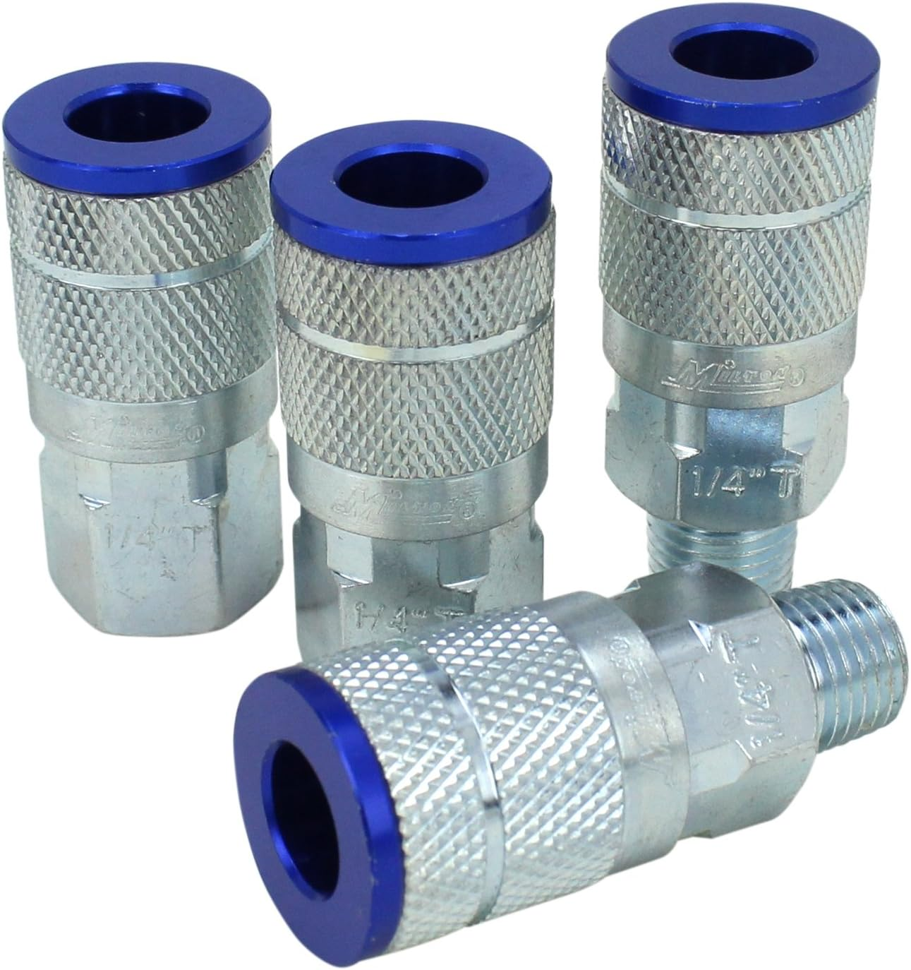 Milton Coupler & Plug Kit - (T-Style, Blue) - 1/4" NPT, (14-Piece) - S-314TKIT image number 4