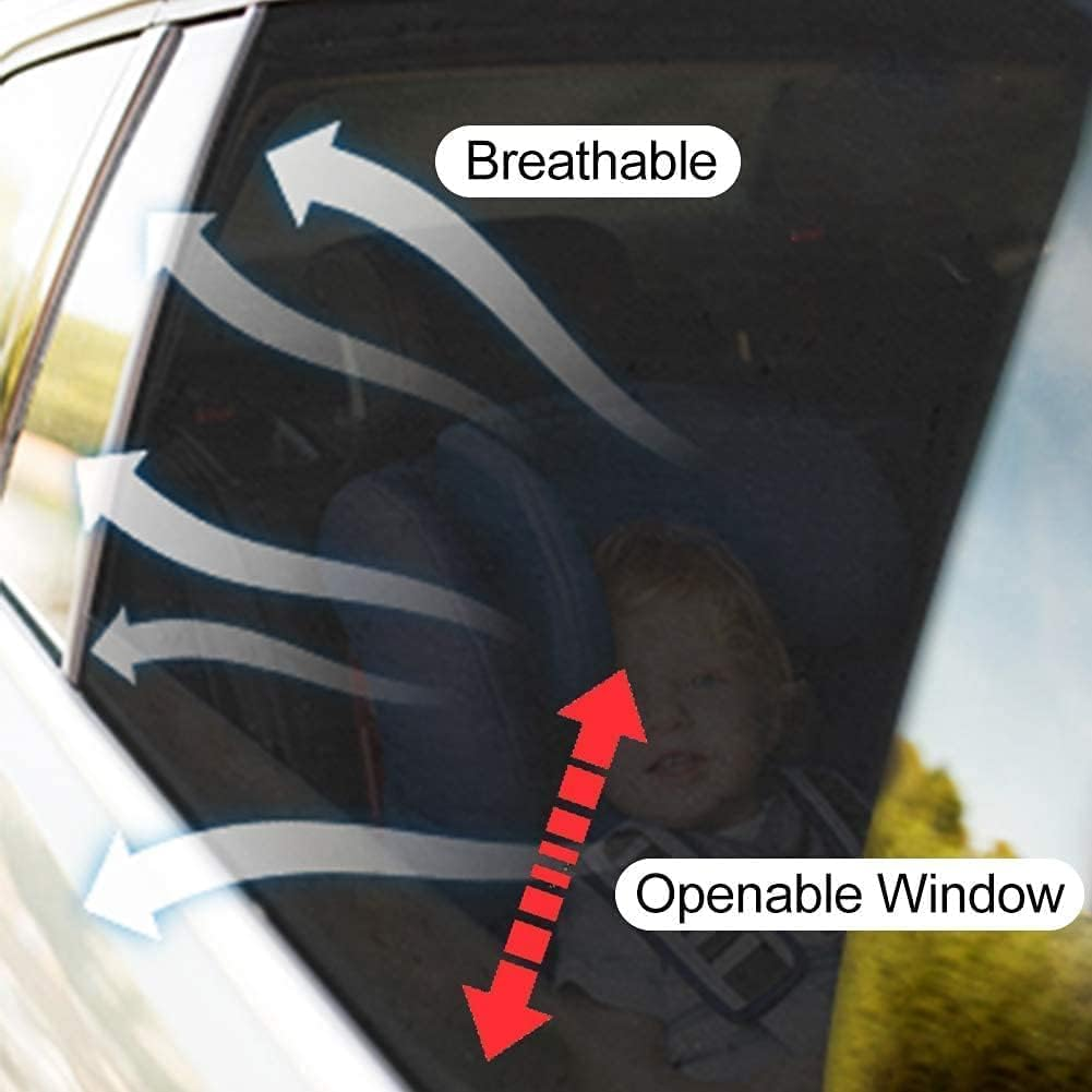 2 Pack Car Window Covers,Universal Fit for Sun Glare, UV Protection for Family-Friendly Design image number 6