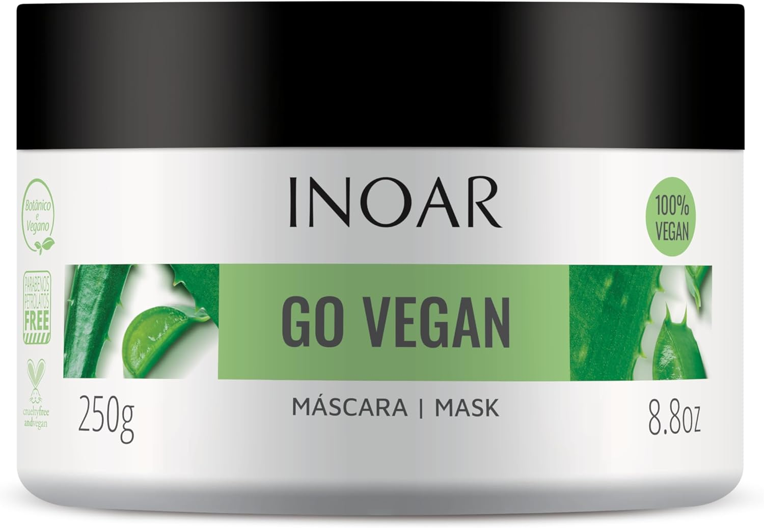 Inoar Go Vegan Balance Aloe Vera Hair Mask 250G image number 2