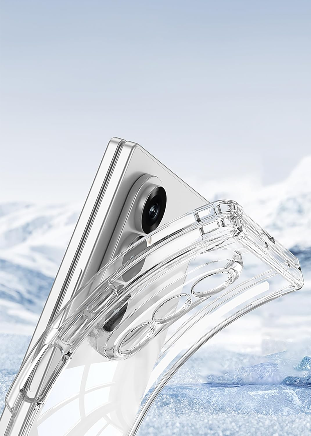 Hauw Case for Galaxy Z Fold7 5G, Ultra Thin All-Inclusive Hinge Soft Silicone Mobile Phone Case Compatible with Samsung Galaxy Z Fold7 5G, Black image number 1