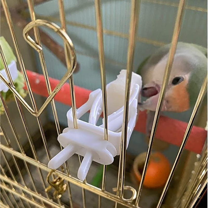 6Pcs Bird Cage Food Holder, Parrot Fruit Vegitable Bracket, Pet Feeder Clip Accessory, for Budgie Parakeet Cockatoo Macaw Cockatiel Conure image number 1