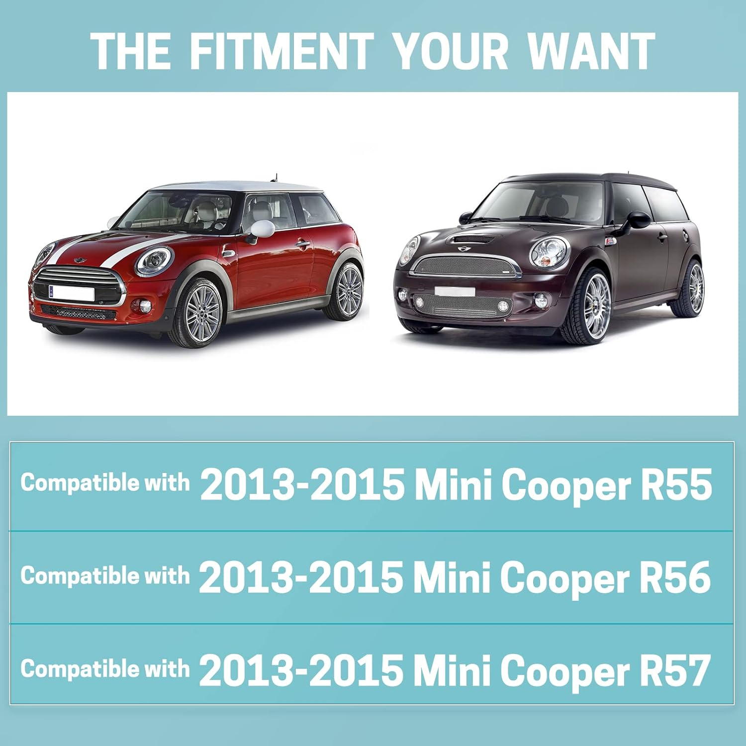 19"+18" Windshield Wiper Blades - Replacement for 2013-2015 Mini Cooper R55 R56 R57, All-Season Silent Front Window Wipers (Set of 2) image number 3