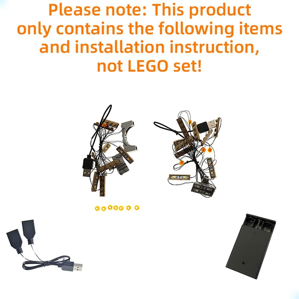 GEAMENT LED Light Kit Compatible with  Lion Knight'S Castle - Lighting Set for Creator 10305 Building Model ( Set Not Included) image number 5