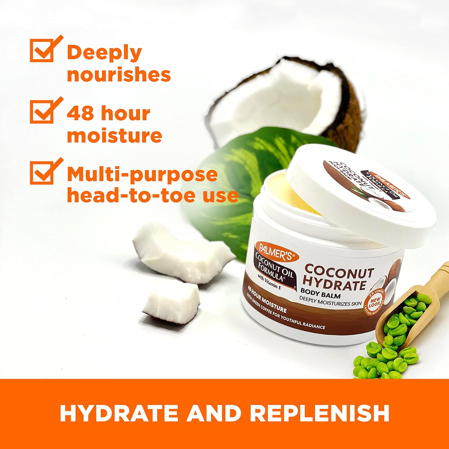 Palmer'S, Coconut Oil Formula, Coconut Oil Balm, 3.5 Oz (100 G) image number 2