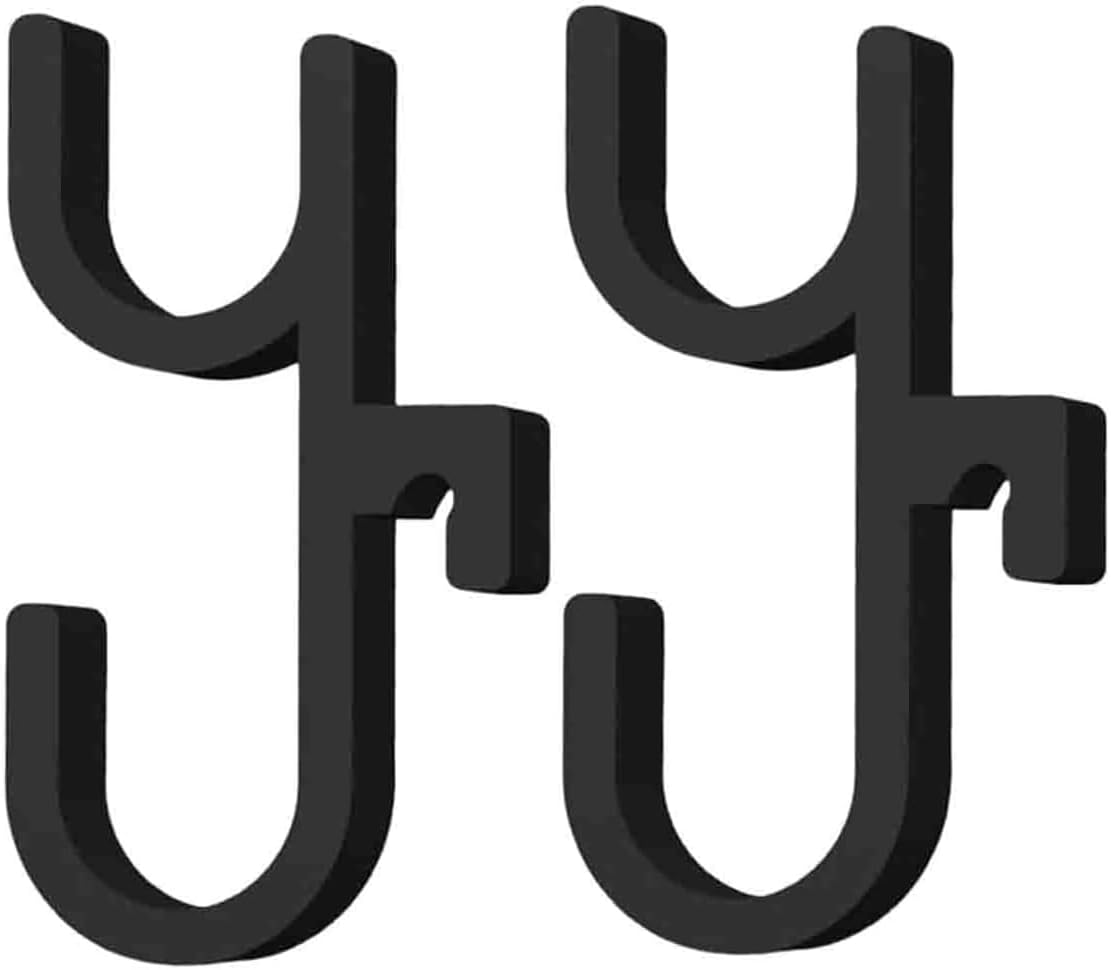 Xiaaofea 2Pcs Car Umbrella Hook, Multifunctional Auto Trunk Umbrella Hangers for Car Back Seat, Visor, Truck, Boat, Stroller, Wheelchair, Golf Accessories, Heavy Duty Non-Slip Car Organizer(Black)