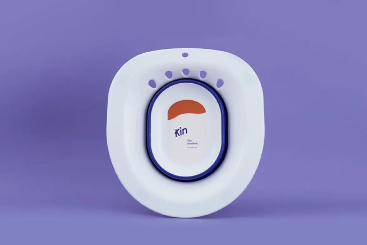 Kin Sitz Tub Postpartum Sitz Bath for Toilet, Large Capacity, Anti-Overflow, Portable, Private Care Washing for New Mums, Ideal for Pregnant & Postpartum Women image number 1