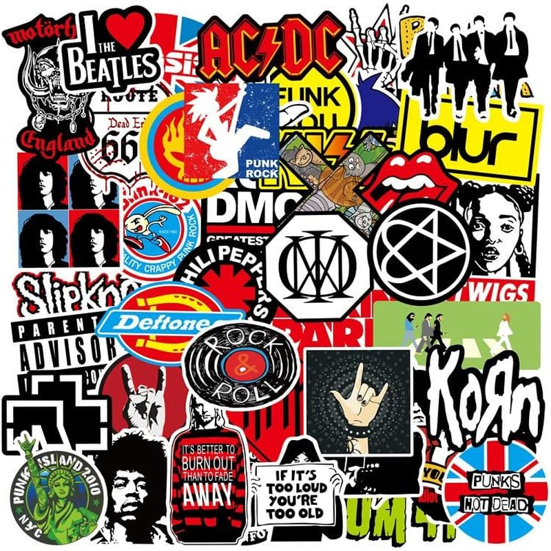 100Pcs Cool Brand Skateboard Teens Skate Stickers for Laptop Water Bottles Car Luggage Bicycle Helmet Motorcycle Bumper (100Pcs World Travel Sign) image number 1
