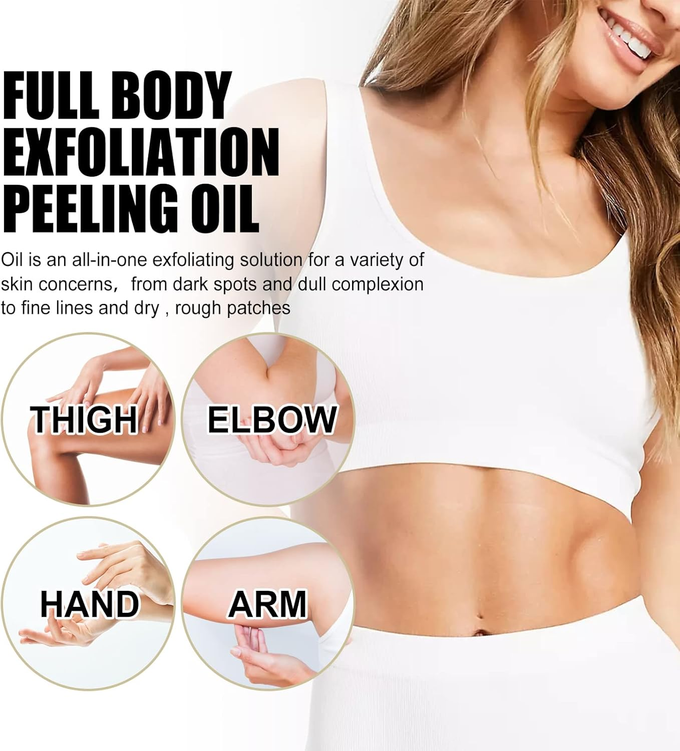 Fullbody Exfoliation Peelingoil, Body Exfoliate Peeling Oil, Old Yellow Peeling Oil, 2023 New Old Natural Spot Yellow Peeling Oil (3 Pcs) - 2 Pcs image number 3