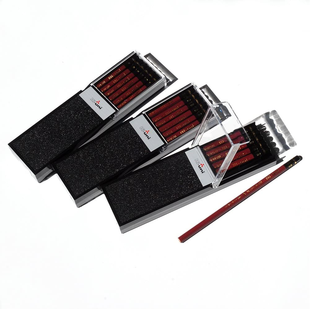 Uni Hi Wooden Pencil - HB - Box of 12 (HUHB), Brown image number 2