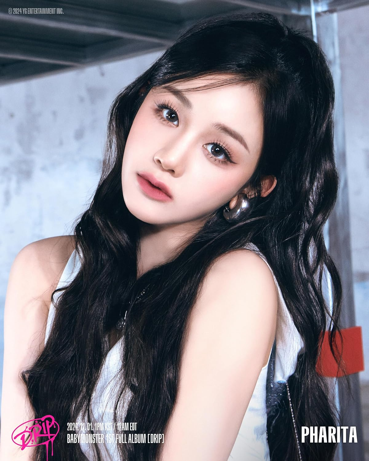 BABYMONSTER DRIP 1St Full Album Standard ZIP LOCK Version 72P Photobook+7P Selfie Photocard+1Ea Hang Tag+Tracking Sealed image number 4