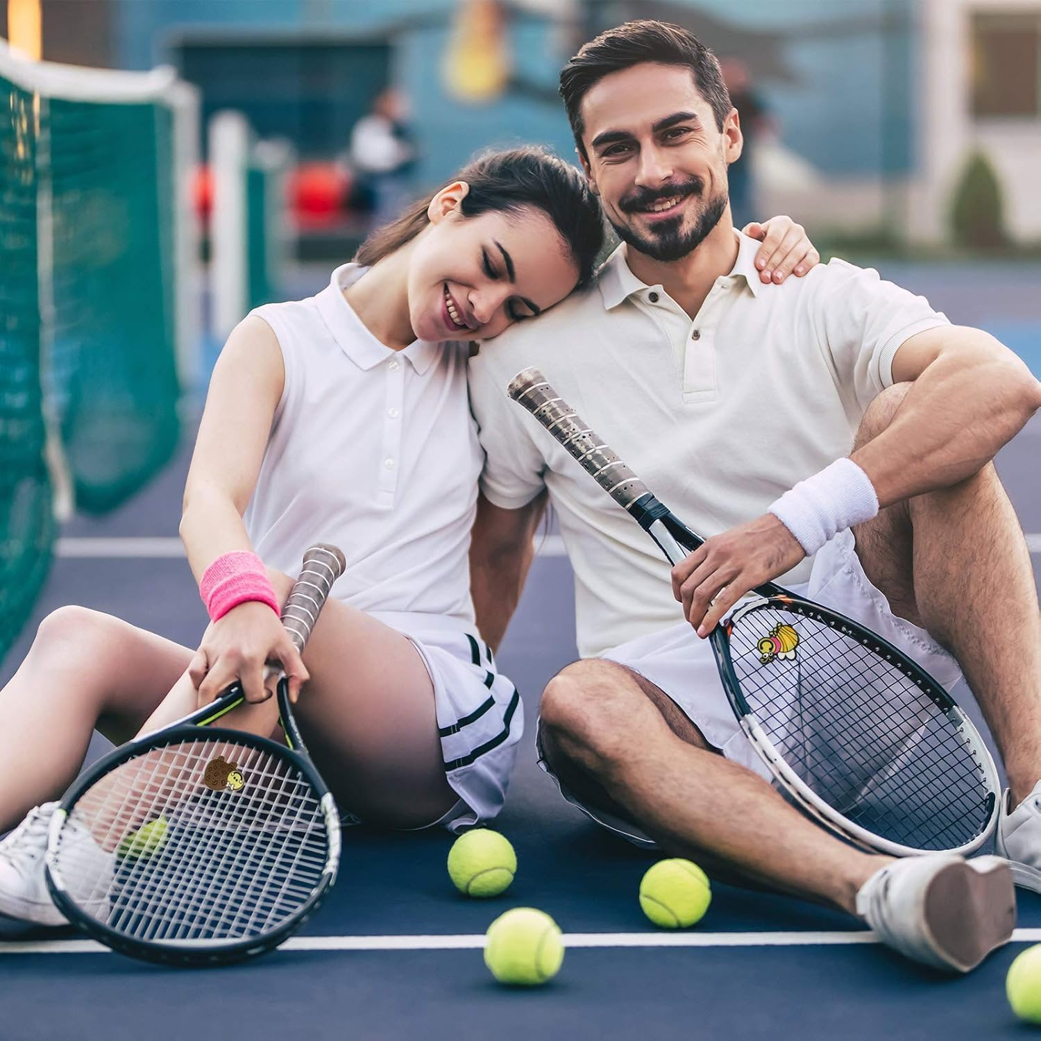 25 Pcs Tennis Racket Vibration Dampener Soft Silicon Racket Dampener Cartoon Shape Tennis Racquet Shock Absorbers Tennis Racket for Racquetball