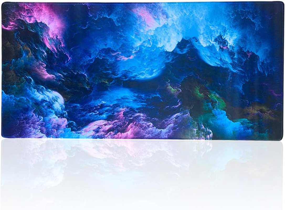 Large Gaming Mouse Pad XXL Extended Mat Desk Pad Mousepad Long Non-Slip Rubber Mice Pads Stitched Edges 35.4&rdquo;X15.7&rdquo; (016Xuancai)