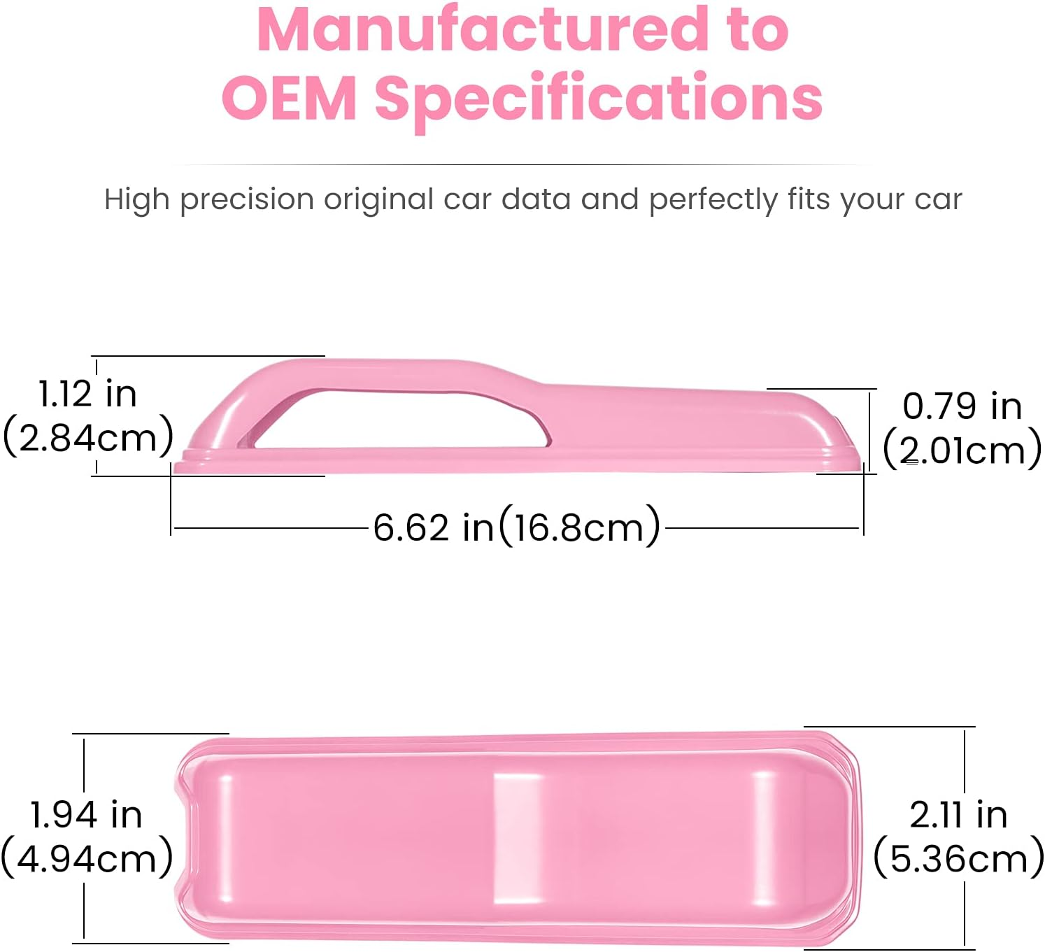 Engine Hood Hinge Cover Trim Exterior Accessories Decoration for 2018-2025 Jeep Wrangler JL JLU Sports Sahara Freedom Rubicon Unlimited Gladiator JT 2-Door & 4-Door (Pink 2PCS) image number 3