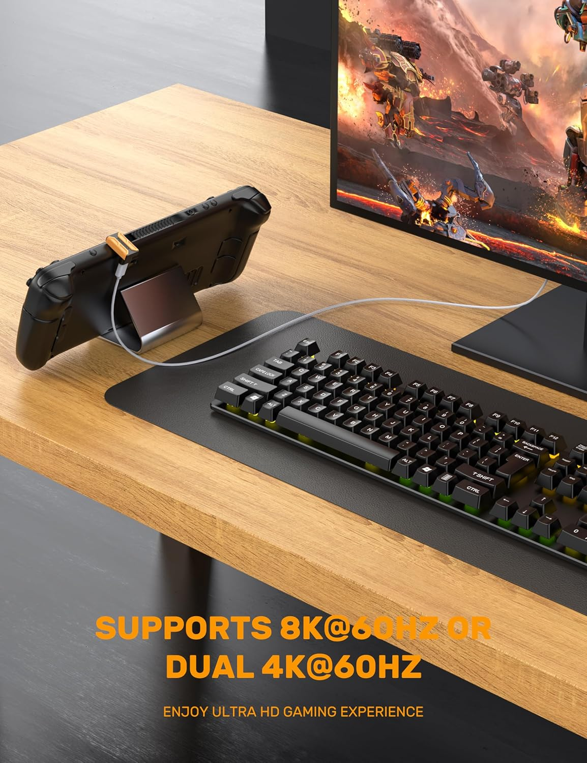 MOGOOD 180 Degree U Shape USB-C Male to USB-C Female Adapter with PD 140W/40 Gbps, USB-C 180 Extender for Steam Deck/Switch/Laptop/Tablet/Phone image number 3