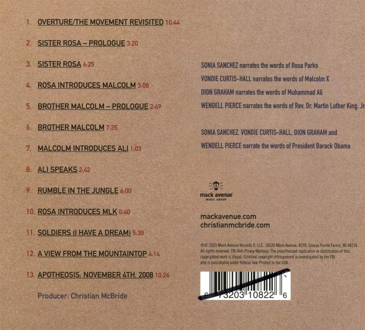 The Movement Revisited: a Musical Portrait of Four Icons