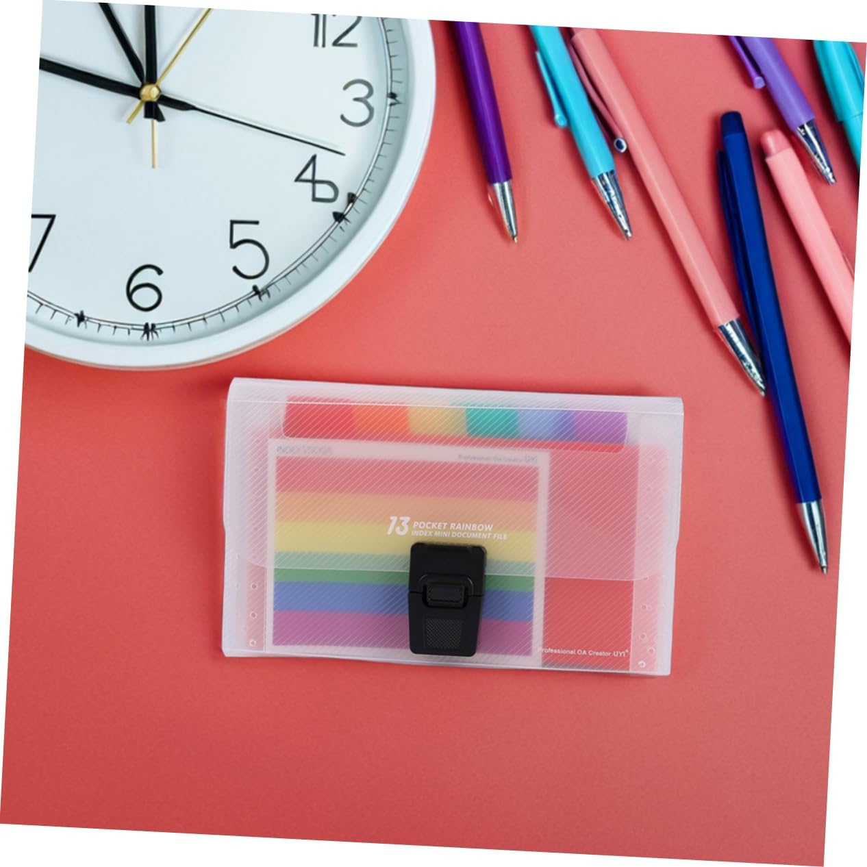 HOMSFOU 3Pcs Accordion File Storage Bag Expanding Folder for Office School Document Organizer image number 4