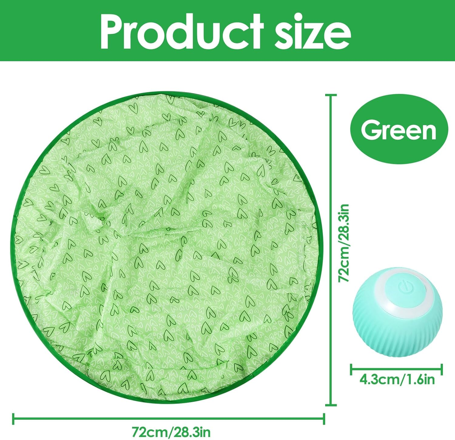 Byffoer Interactive Cat Toy, Intelligent Electric Self-Rolling Cat Toy Ball, Rolling Ball Cat Toy, Interactive Cat Ball for Cats Dogs image number 1