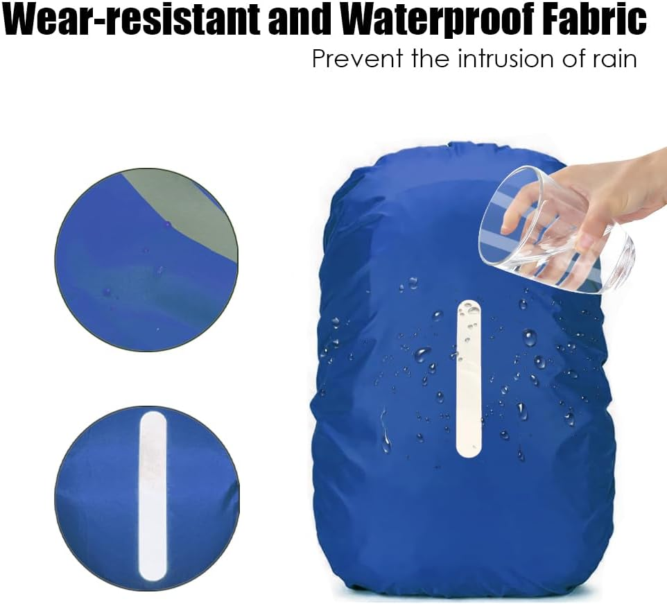 LICQIC Waterproof Rain Cover for Backpack, Reflective Rucksack Rain Cover for Outdoor, Hiking, Camping, Traveling, Cycling