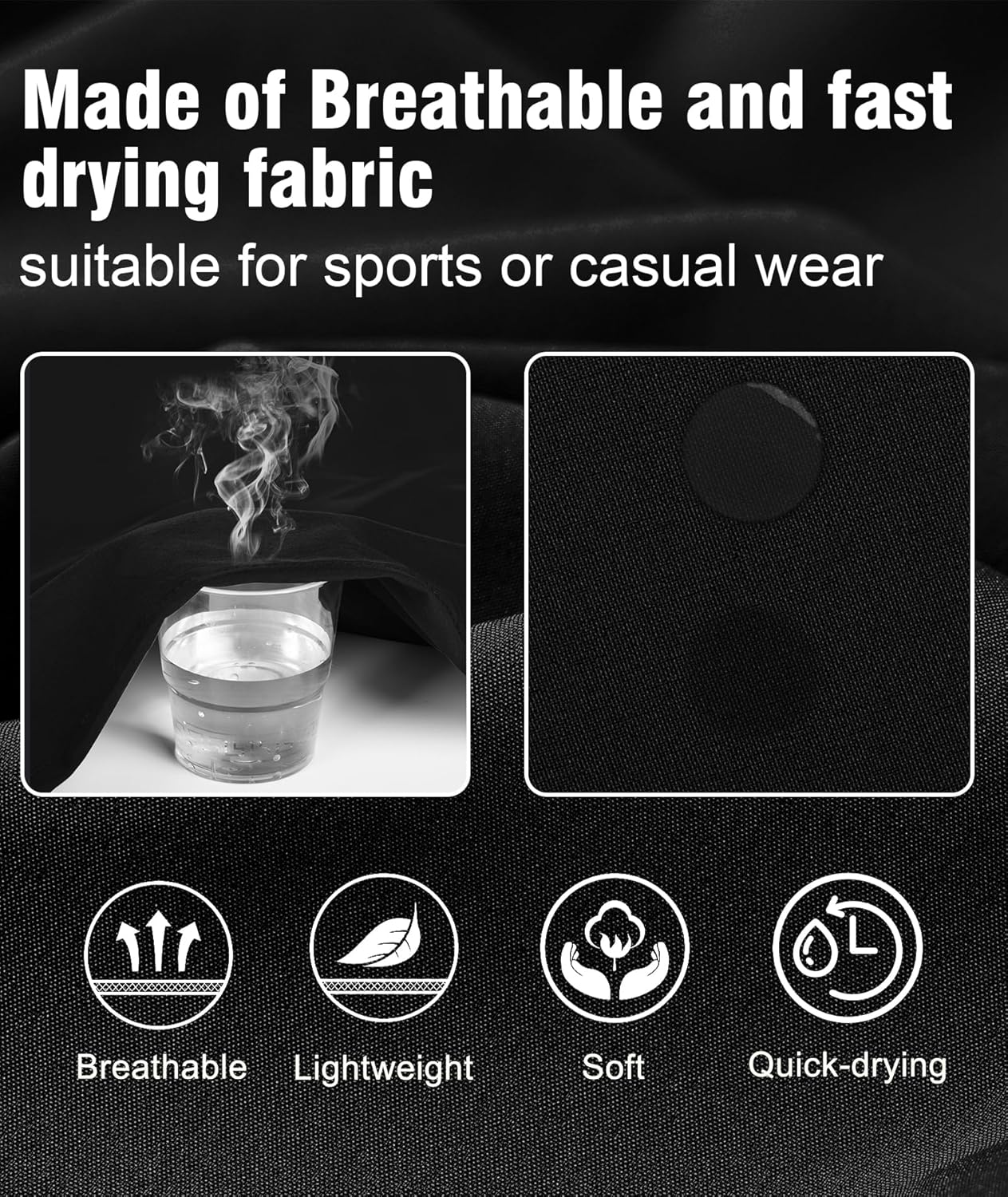 Gym Shorts for Men Quick Dry Fitness Sports Running Shorts Men Breathable with Zip Pockets image number 1