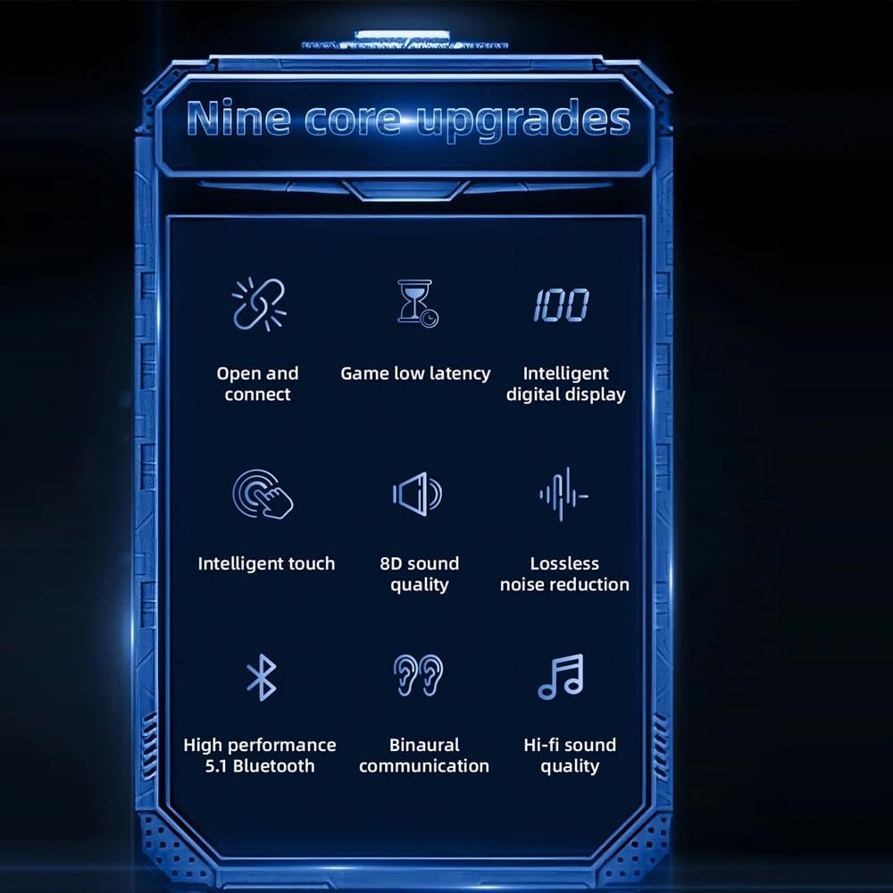 Ziyan Wireless TWS G9S Headphones Bluetooth 5.1 Headphones Hifi Sound Headset Waterproof Noise Reduction Sports Headphones with Microphone image number 1