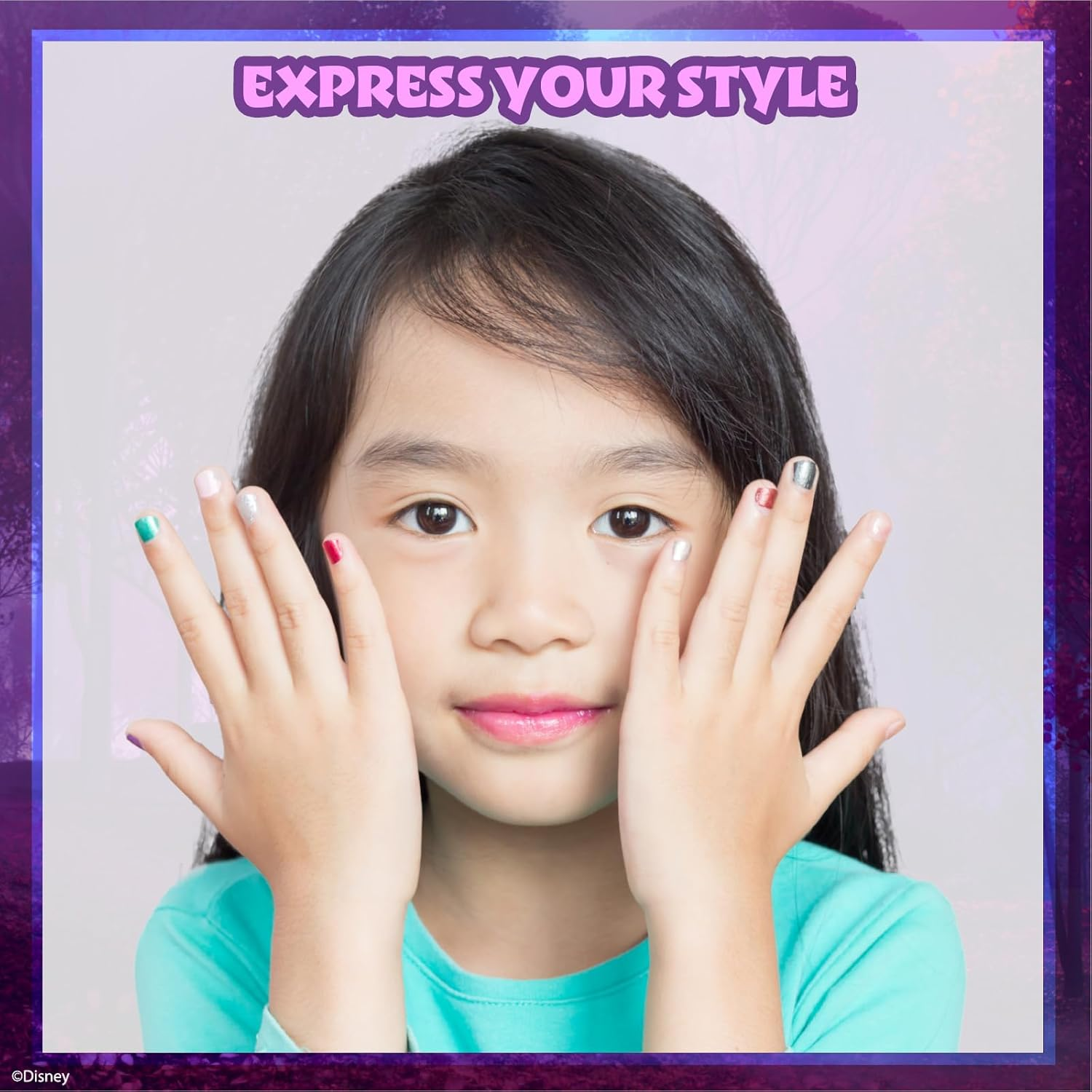 Townley Girl Disney Frozen - Non-Toxic Peel-Off Nail Polish Set with Shimmering and Opaque Colours with Nail Gemstones for Girls 3 Years Old, Perfect for Parties, Make-Up, 18 Pieces image number 1