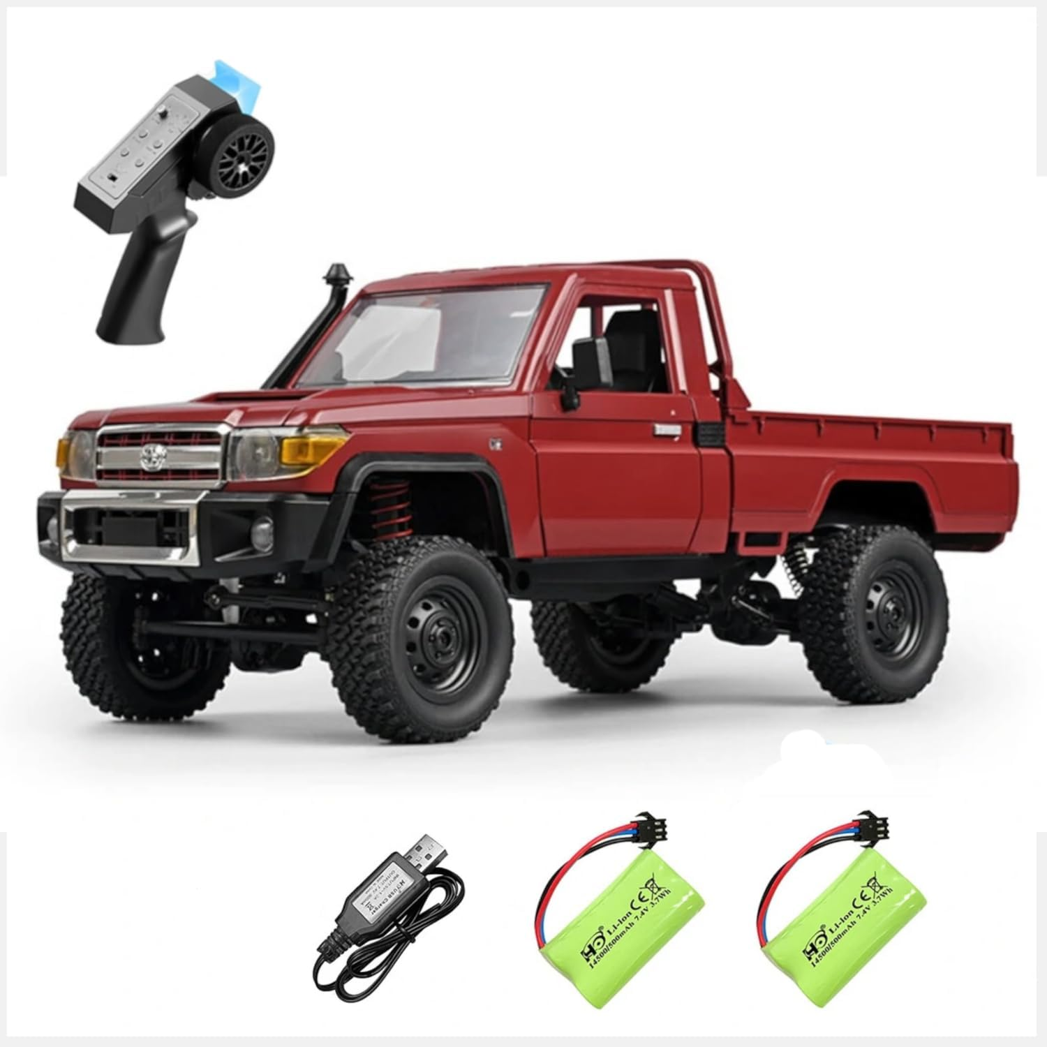 Shabee 1:12 Scale LC70 MN-82 RC Crawler High Speed, Remote Control Car, 4WD All Terrain Truck 2.4 Ghz Radio Controlled off Road 4X4 RC Car for Boys, RC Cars, Trucks with Rechargeable Battery. image number 1