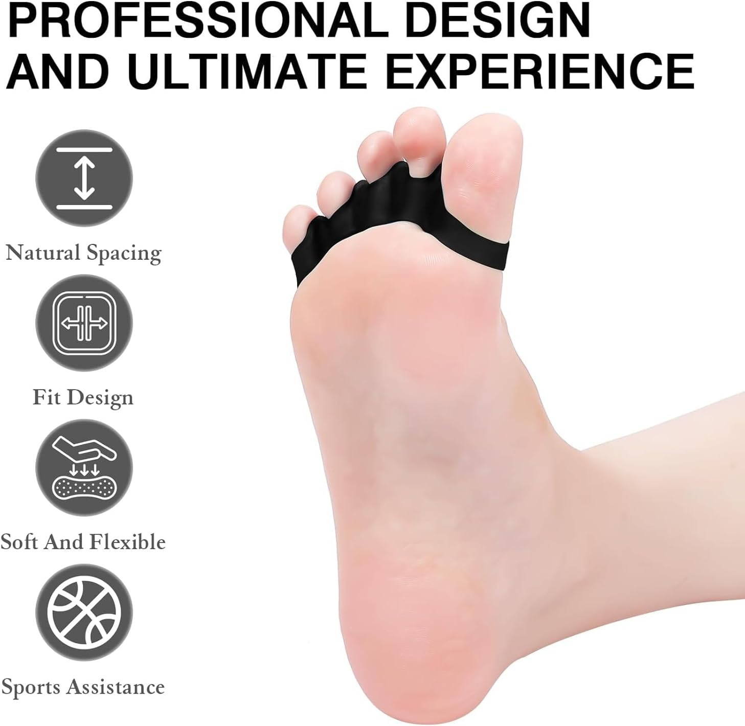 2Pcs Toe Separators for Women &ndash; Big Toe Alignment and Foot Comfort image number 6
