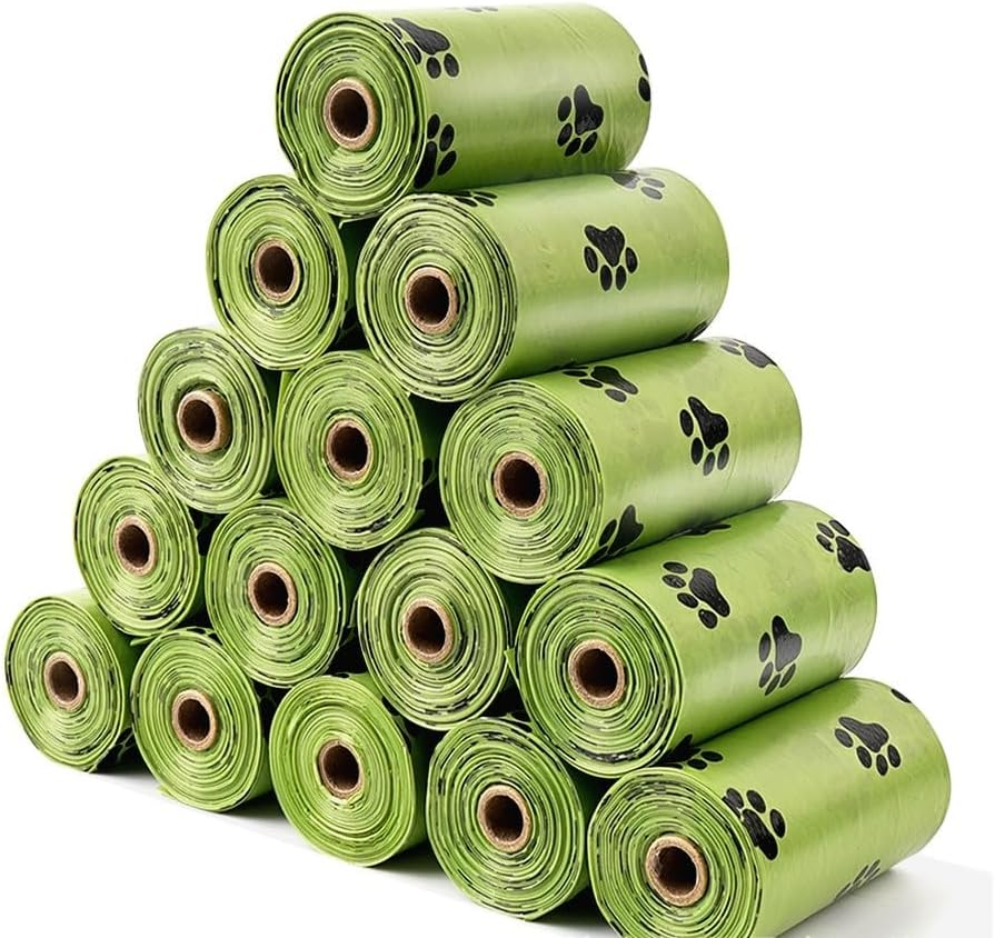 Pack of 240 Biodegradable Dog Bags Dog Waste Bags, Compostable Poop Bags for Pets, 23 X 33 Cm (16 Rolls, 15 per Roll) image number 5