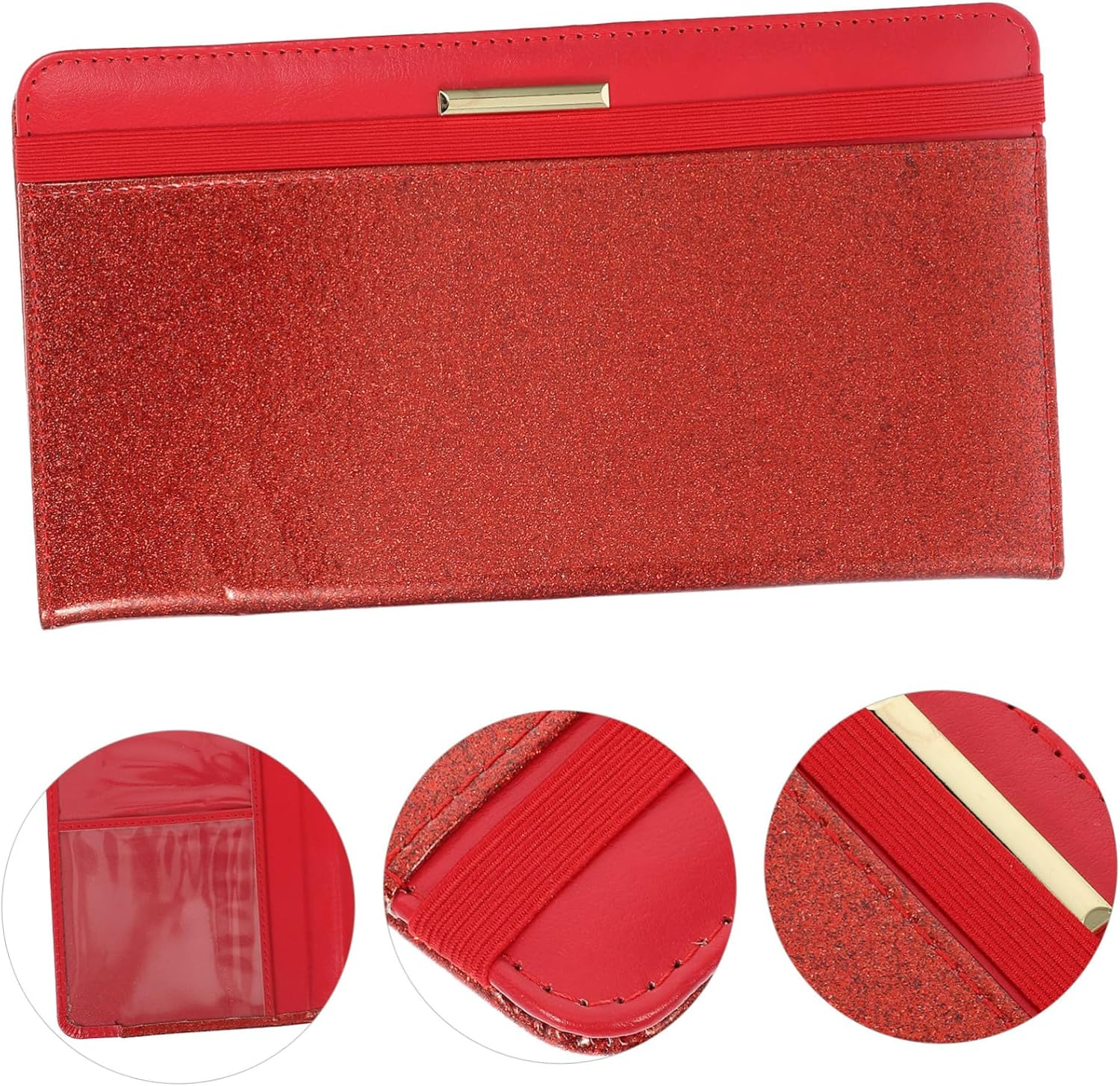 LIFKOME Travel Passport Case RFID Protection Card Organizer Pu Leather Passport Pouch for Cards Insurance Docs image number 3