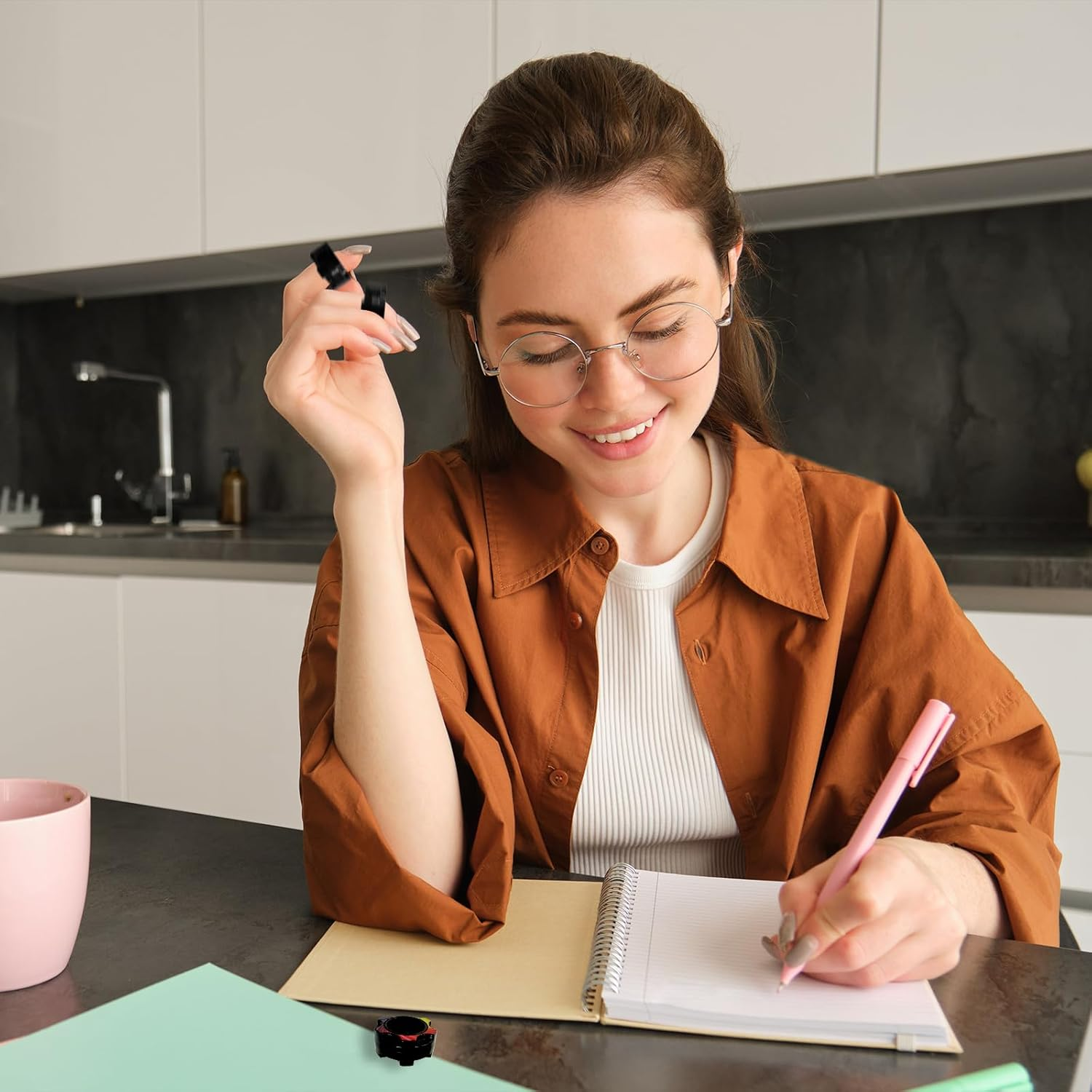 TEAONE Magnetic Finger Toys, 3 PCS Fidget Rings Toy for Anxiety and Stress Relief (Colorful) image number 5