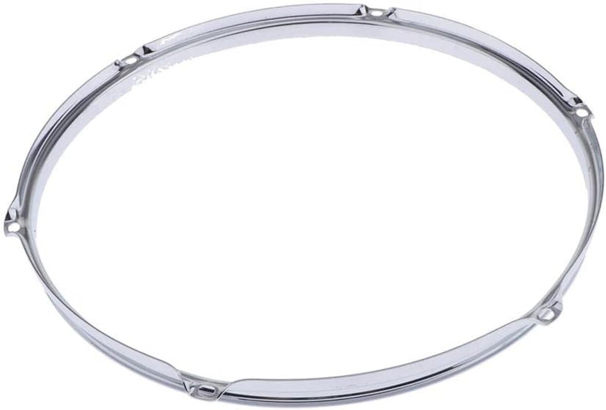 Cast Snare Drum Hoop Set Pair 14" 6-Hole 1.5Mm Thickness Chrome