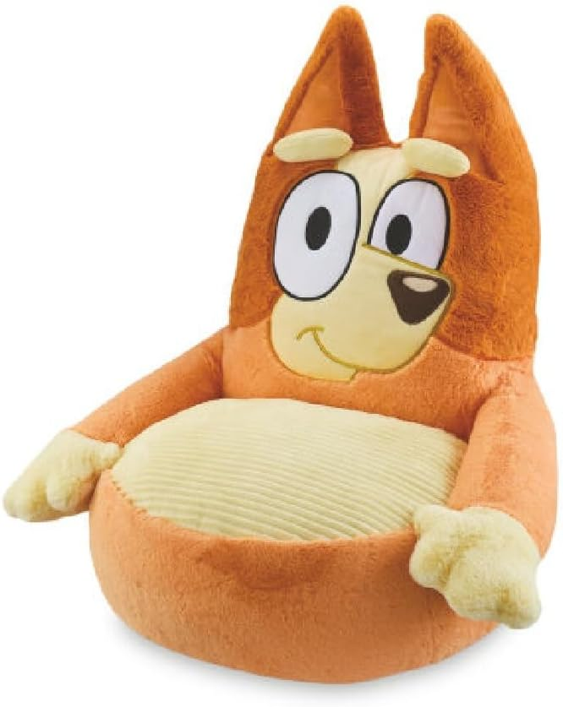 Bluey Plush Chair &ndash; Soft Kids Armchair, Upholstered Reading Seat for Bedroom, Nursery & Playroom, Official Licensed Furniture, Ages 3+, 50 X 42 X 60 Cm