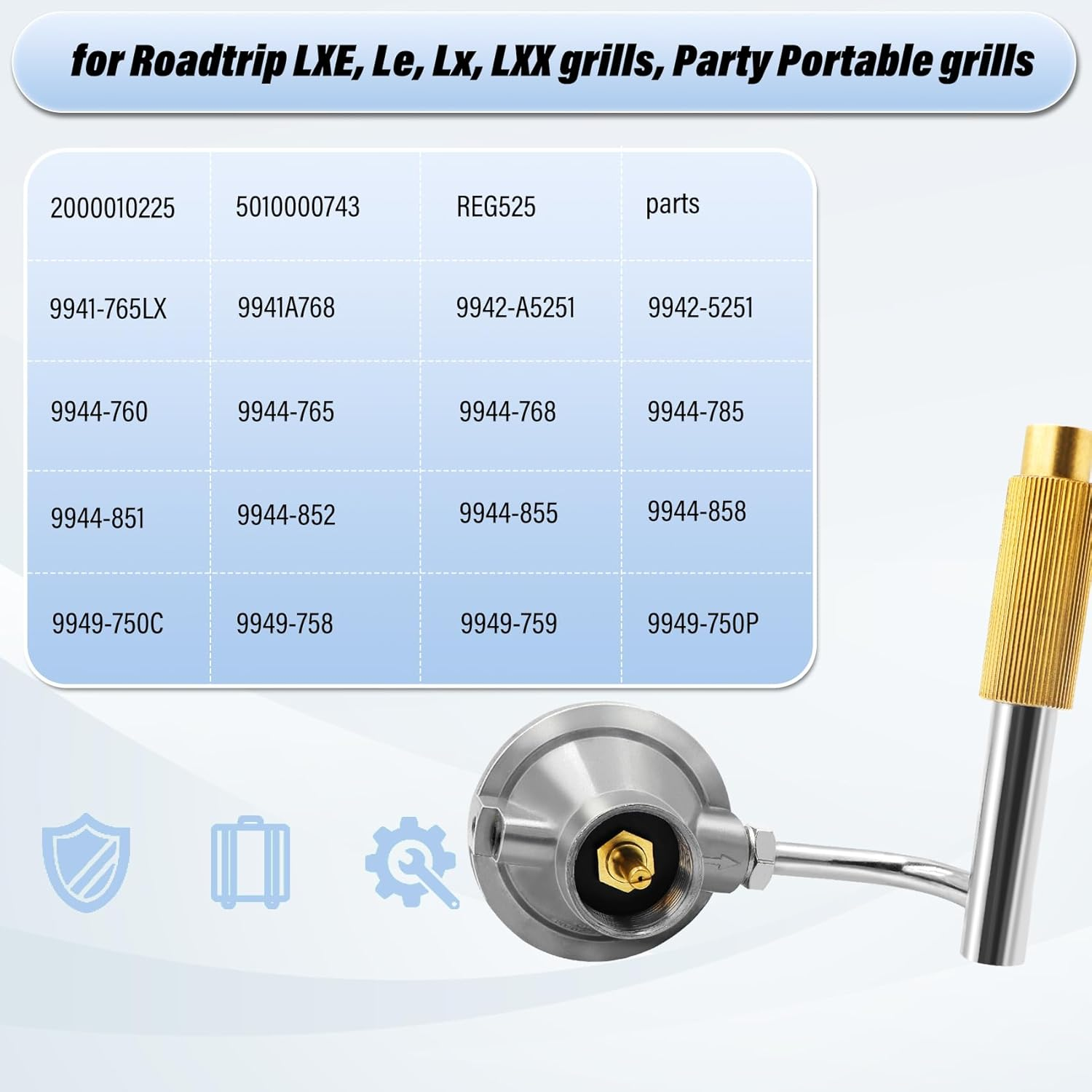 Grill Regulator Compatible with Coleman Roadtrip, Perfectly Replacement C001, 5010000743, Compatible Coleman 9949 Series, 9942A5251 Etc. image number 3