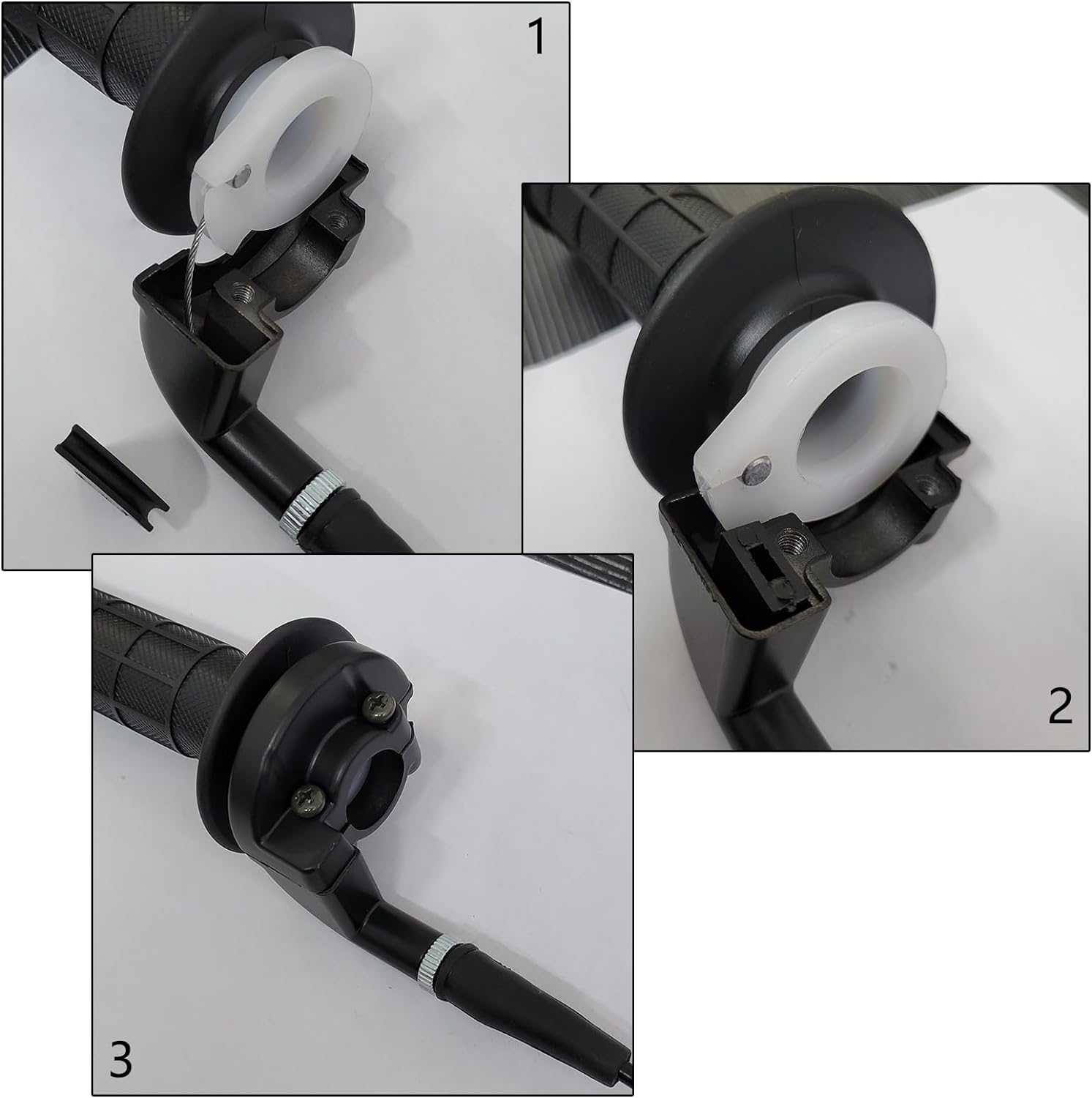 7/8'' 21Mm Twist Throttle Rotary Accelerator Hand Grip W Cable for Pit Dirt Bike ATV Mini Bike 50 70 90 110 125Cc 150Cc 200Cc 250Cc (35 Inch) image number 3