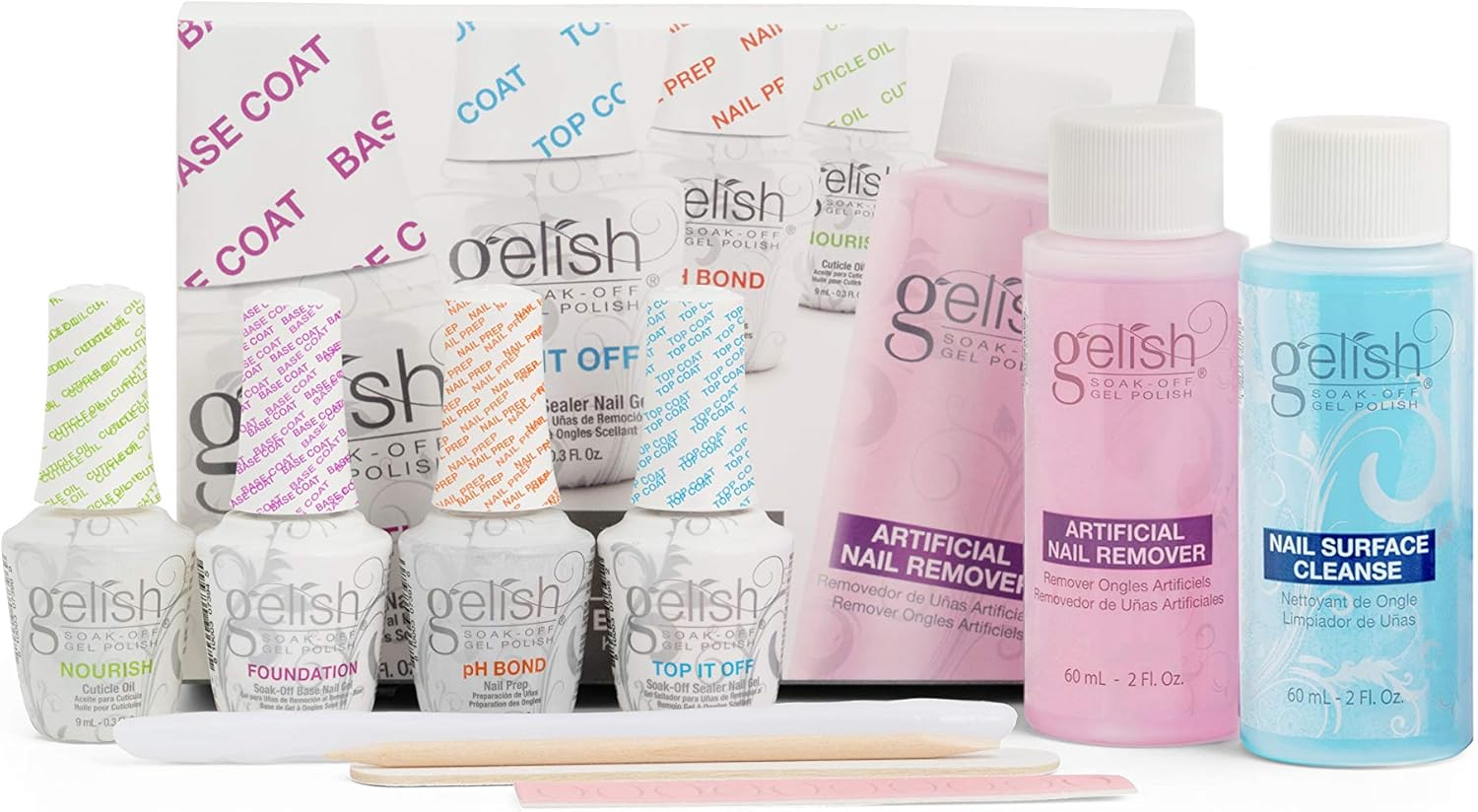 11 Piece Gelish Mini - Basix Kit Essentials Gel Manicure Kit