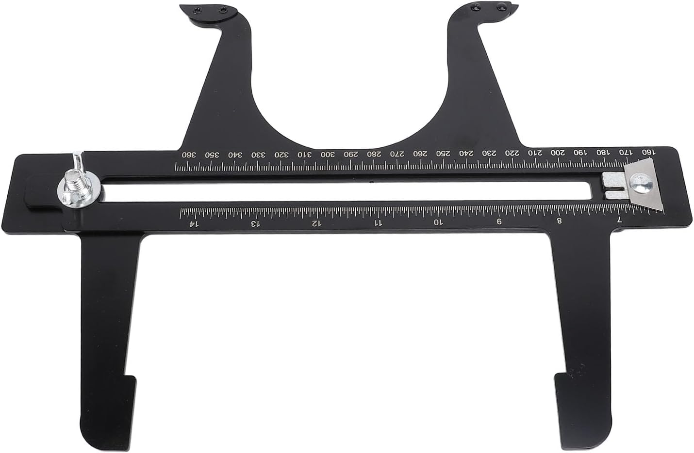 Generic Brake Measuring Tool, 6.5 to 14.25 Inch Double Scale Stainless Steel Brake Drum Measuring Resetting Tool image number 1