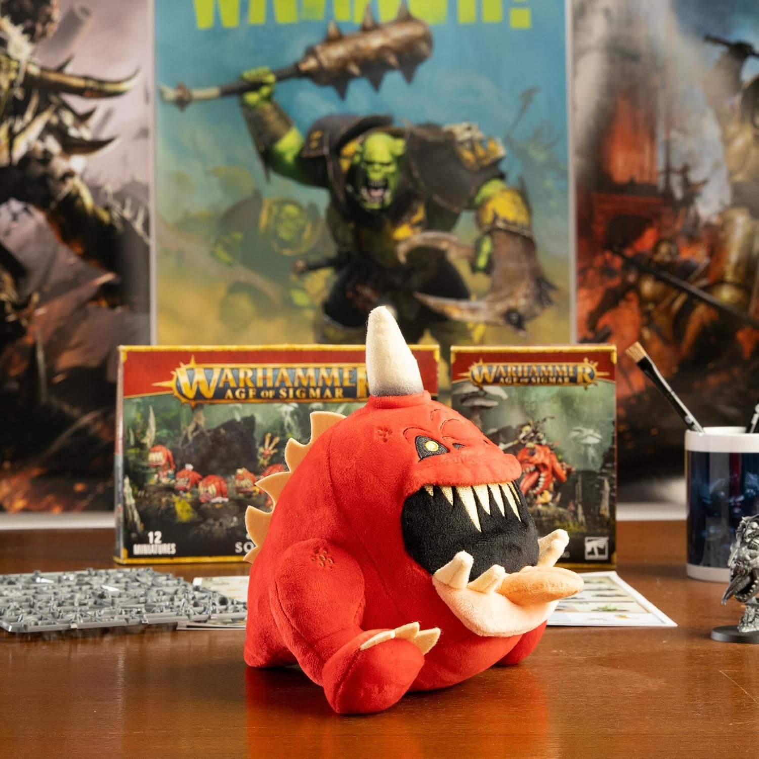 Tomy Warhammer Plush Gnasha-Squig Toy. 20 Cm Size image number 2