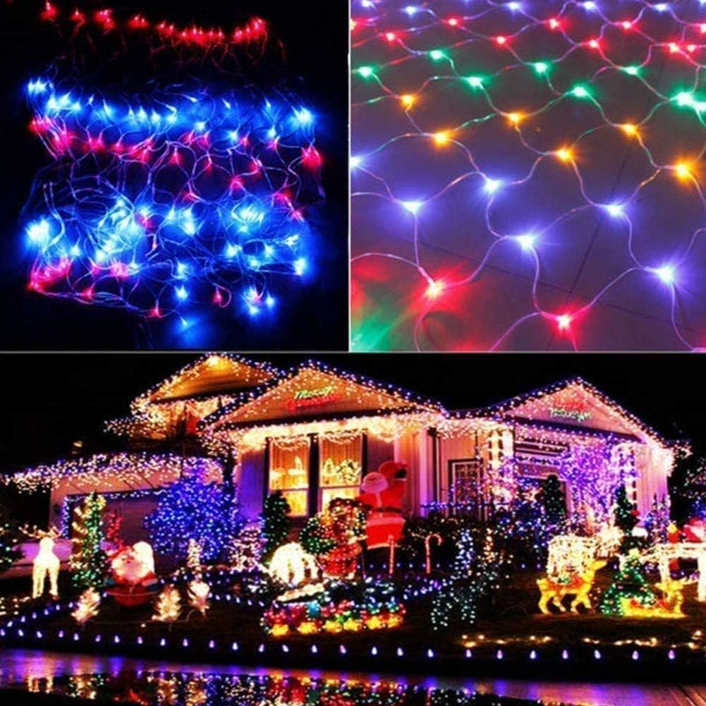 LED Light Net 6 X 4 M, Outdoor Garden Tree Fairy Lights for Bushes 627 Leds Fairy Lights Net Christmas Lighting IP44 Waterproof with Timer 8 Light Modes for Garden Bushes Indoor Balcony D (Size: 6 M X image number 1