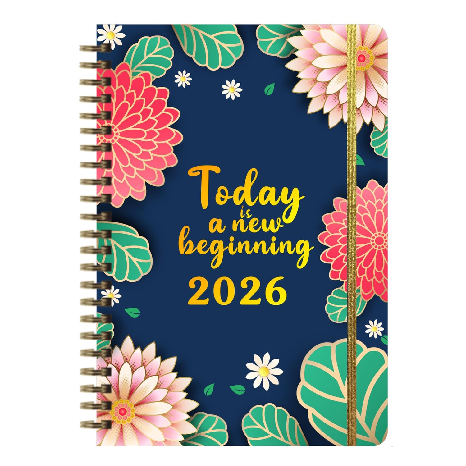 Haobase 2026 Diary A5 Week to View, January 2026 - December 2026, Elastic Closure, Monthly ＆ Weekly Planner for Work, Study, 21 Cm X 15 Cm X 1.3 Cm (Color01) image number 2