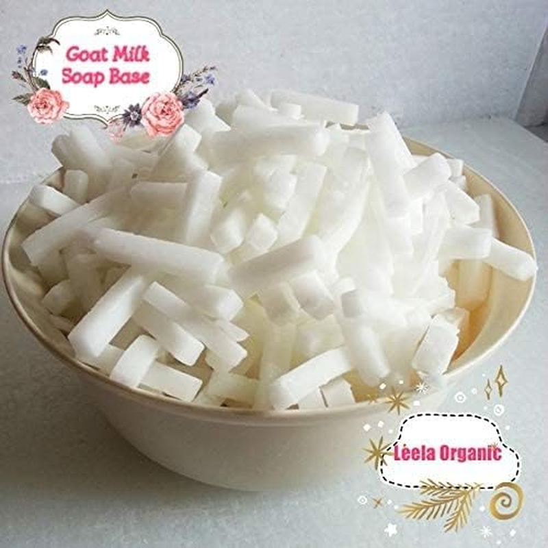 Leela Organic -"Goat Milk Soap Making Base" White Hand Making Soap Raw Material- Net 1KG image number 3