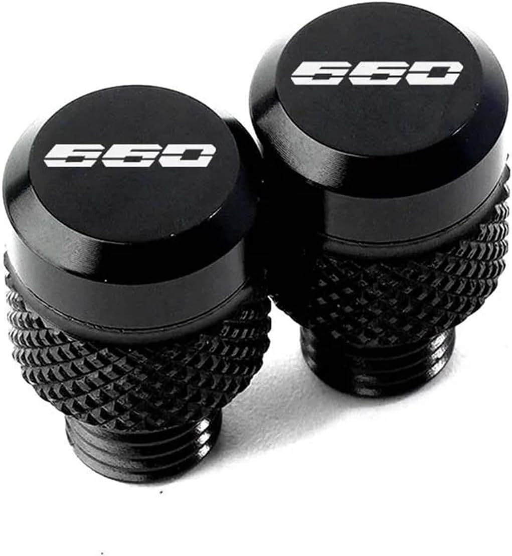 Jininshengxindianzi Compatible with Triumph Trident 660 Tiger 800 900 GT Speed Triple 1050 Street Triple 675/R Motorcycle M10*1.25 CNC Mirror Hole Plugs Bolts (Color : Black-Triumph)