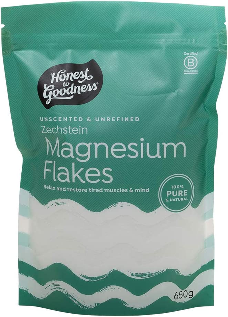 Honest to Goodness Unscented and Unrefined Zechstein Magnesium Flakes, Unscented and Unrefined,