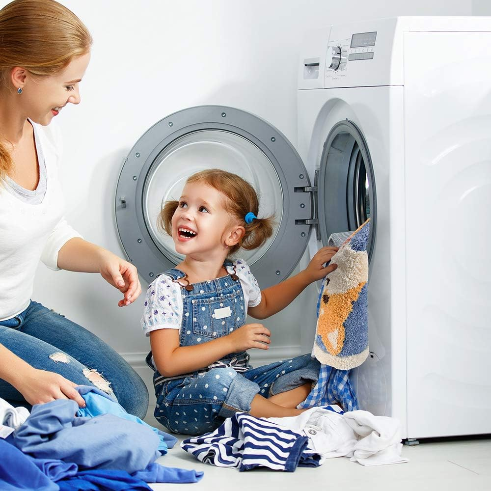 Ankah Bath Mat Cute Shower Rug, Luxury Shaggy High Absorbent and anti Slip, Machine Washable Fit for Bathtub, Shower and Bath Room, 18" X 26", Cute Dog image number 4