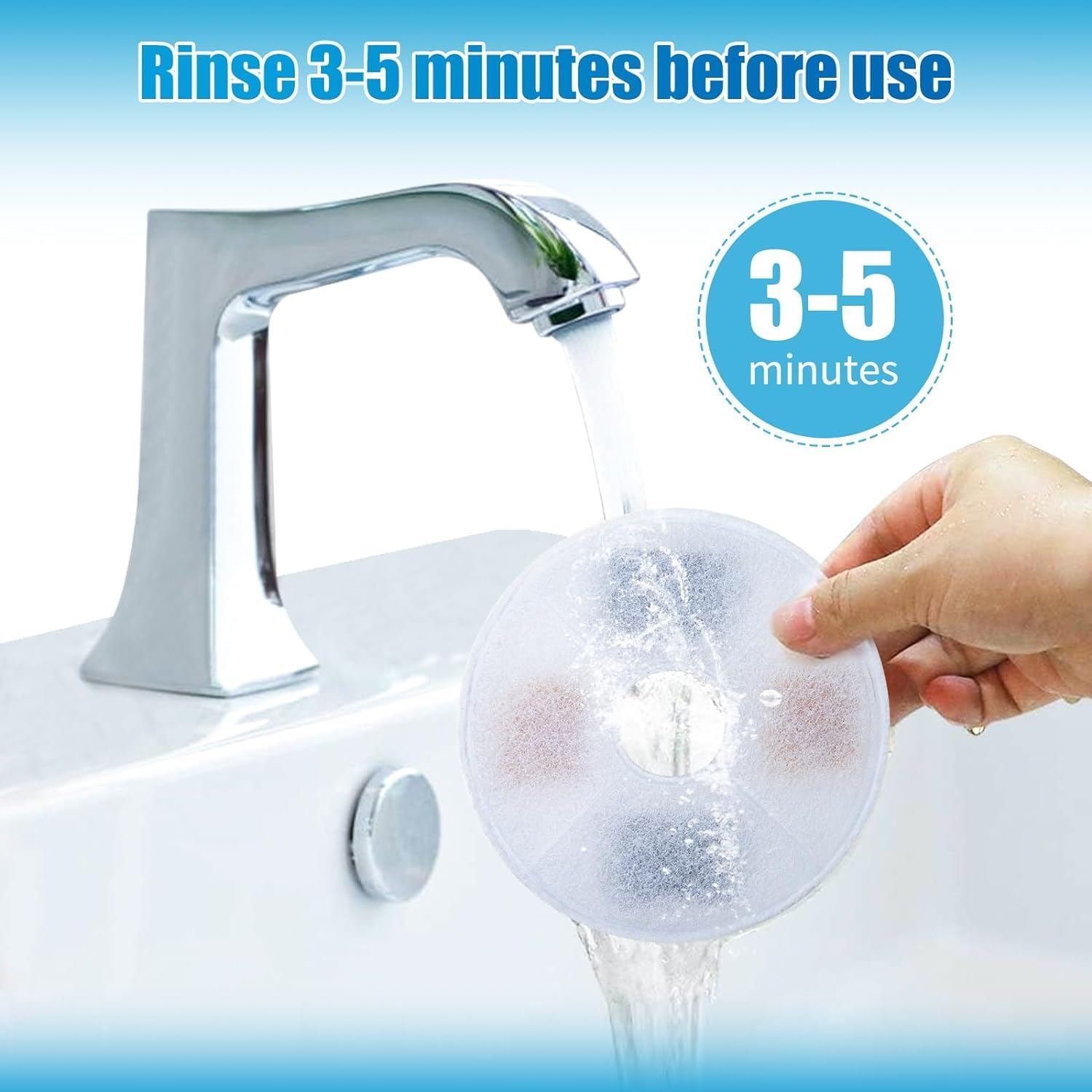 JINDUN 16 Pack Cat Water Fountain Filter for Catit, Replacement Cat Fountain Filters for Catit Design Senses Fountain/Catit Flower Fountain/Catit Senses 2.0/ Catit Fresh & Clear Stainless Steel image number 5