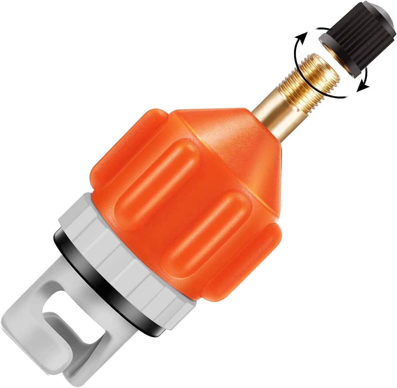 Inflatable Boat SUP Pump Adaptor Vashly Air Pump Converter Standard Schrader Conventional Pump Adaptor Air Valve Adapter Pumping Head Connector for Inflatable Rowing Boat,Stand up Paddle Board,Kayak image number 5